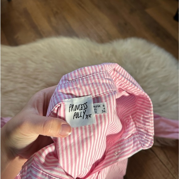 PRINCESS POLLY The Chloe Pink Striped Top - Picture 3 of 7